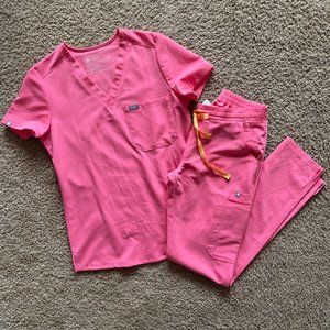 RARE Neon Pink XXS FIGS set